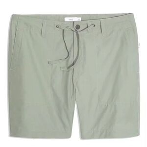 Onia Chino Shorts Mens Sz 32 6" Inseam Sage Green Cotton Blend Stretch